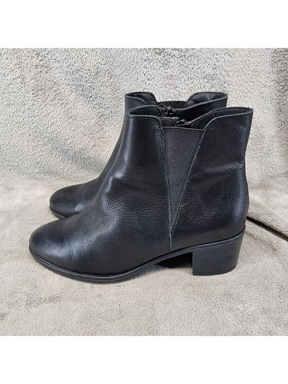 Avellini Shoes Womens Size EU 41 US 10.5 Black Leather Ankle Boots *Read*